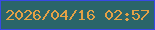 文字の大きさ：2、枠の色：3849e4、背景の色：2a6569、文字の色：e3a146 無料ブログパーツのブログ時計