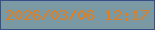 文字の大きさ：1、枠の色：384e8a、背景の色：7b99a2、文字の色：e17f21 無料ブログパーツのブログ時計
