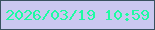 文字の大きさ：3、枠の色：38515f、背景の色：cac8f0、文字の色：1dfca3 無料ブログパーツのブログ時計