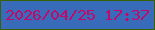文字の大きさ：4、枠の色：386103、背景の色：386bb9、文字の色：c10969 無料ブログパーツのブログ時計