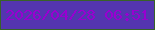 文字の大きさ：2、枠の色：386228、背景の色：5435b0、文字の色：9900d1 無料ブログパーツのブログ時計