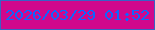 文字の大きさ：3、枠の色：3862c5、背景の色：d0088c、文字の色：0d66ff 無料ブログパーツのブログ時計