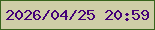 文字の大きさ：3、枠の色：38641c、背景の色：cfcea7、文字の色：440078 無料ブログパーツのブログ時計