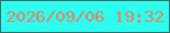 文字の大きさ：1、枠の色：386e67、背景の色：2dfdef、文字の色：dd8864 無料ブログパーツのブログ時計