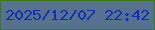 文字の大きさ：5、枠の色：387b19、背景の色：577191、文字の色：1030af 無料ブログパーツのブログ時計