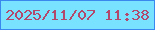 文字の大きさ：1、枠の色：3888ef、背景の色：78e2ff、文字の色：b3486d 無料ブログパーツのブログ時計