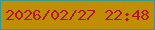 文字の大きさ：5、枠の色：38998d、背景の色：c08e02、文字の色：b31523 無料ブログパーツのブログ時計