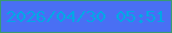 文字の大きさ：3、枠の色：389a72、背景の色：496ff4、文字の色：00a7e6 無料ブログパーツのブログ時計