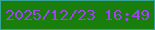 文字の大きさ：4、枠の色：38a495、背景の色：197e0b、文字の色：9f44f4 無料ブログパーツのブログ時計