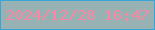 文字の大きさ：5、枠の色：38a5d7、背景の色：98b2b3、文字の色：fa88a2 無料ブログパーツのブログ時計