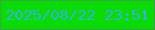 文字の大きさ：1、枠の色：38a746、背景の色：09db03、文字の色：30b3de 無料ブログパーツのブログ時計