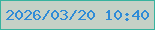 文字の大きさ：1、枠の色：38b39e、背景の色：c6d1c6、文字の色：2f8bd7 無料ブログパーツのブログ時計