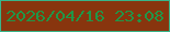 文字の大きさ：1、枠の色：38b589、背景の色：88350e、文字の色：209648 無料ブログパーツのブログ時計