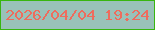 文字の大きさ：5、枠の色：38b610、背景の色：99c2b9、文字の色：ee6c5d 無料ブログパーツのブログ時計