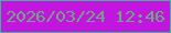 文字の大きさ：5、枠の色：38b793、背景の色：c215dd、文字の色：6ca77f 無料ブログパーツのブログ時計