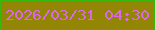 文字の大きさ：3、枠の色：38b80f、背景の色：938605、文字の色：db68eb 無料ブログパーツのブログ時計