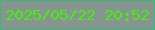 文字の大きさ：1、枠の色：38bb74、背景の色：86958f、文字の色：45f308 無料ブログパーツのブログ時計