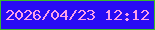 文字の大きさ：3、枠の色：38bc2c、背景の色：290cf5、文字の色：fca1e9 無料ブログパーツのブログ時計