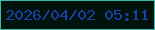 文字の大きさ：4、枠の色：38bca9、背景の色：02130b、文字の色：1641a9 無料ブログパーツのブログ時計