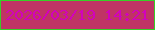 文字の大きさ：3、枠の色：38ce27、背景の色：c03365、文字の色：d202bc 無料ブログパーツのブログ時計