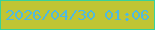 文字の大きさ：3、枠の色：38d29a、背景の色：c0c534、文字の色：50b9de 無料ブログパーツのブログ時計