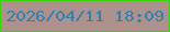 文字の大きさ：2、枠の色：38d405、背景の色：ac918c、文字の色：3280ae 無料ブログパーツのブログ時計