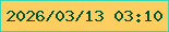 文字の大きさ：5、枠の色：38d6b3、背景の色：ffce61、文字の色：015421 無料ブログパーツのブログ時計