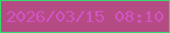 文字の大きさ：1、枠の色：38d86d、背景の色：b54b83、文字の色：d153c5 無料ブログパーツのブログ時計