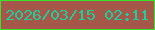 文字の大きさ：4、枠の色：38e42b、背景の色：a5584a、文字の色：23cd99 無料ブログパーツのブログ時計