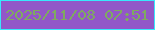 文字の大きさ：1、枠の色：38e8fc、背景の色：9257c8、文字の色：7faa60 無料ブログパーツのブログ時計