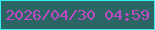 文字の大きさ：2、枠の色：38f1f2、背景の色：2b6664、文字の色：bc4bc5 無料ブログパーツのブログ時計