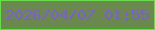 文字の大きさ：5、枠の色：38fe1c、背景の色：6b884e、文字の色：7d5cdc 無料ブログパーツのブログ時計