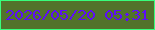 文字の大きさ：5、枠の色：38fe7c、背景の色：52732b、文字の色：5d0df8 無料ブログパーツのブログ時計