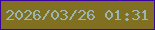 文字の大きさ：2、枠の色：39039d、背景の色：817021、文字の色：99b6b1 無料ブログパーツのブログ時計