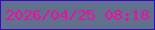 文字の大きさ：3、枠の色：3908c6、背景の色：60718e、文字の色：f309a6 無料ブログパーツのブログ時計