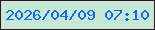 文字の大きさ：5、枠の色：390d2c、背景の色：c5e9d5、文字の色：1469ec 無料ブログパーツのブログ時計