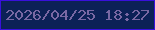 文字の大きさ：4、枠の色：3910dc、背景の色：0c2157、文字の色：7968a3 無料ブログパーツのブログ時計
