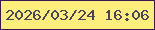 文字の大きさ：5、枠の色：391656、背景の色：feee7b、文字の色：474362 無料ブログパーツのブログ時計