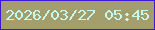 文字の大きさ：4、枠の色：3918d6、背景の色：a49e6d、文字の色：c4fbf4 無料ブログパーツのブログ時計