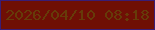 文字の大きさ：5、枠の色：391d76、背景の色：6f0f05、文字の色：663b09 無料ブログパーツのブログ時計