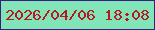 文字の大きさ：4、枠の色：391e82、背景の色：81e5b7、文字の色：b61828 無料ブログパーツのブログ時計