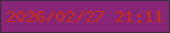 文字の大きさ：3、枠の色：392e3c、背景の色：872577、文字の色：c83017 無料ブログパーツのブログ時計