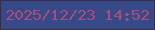 文字の大きさ：1、枠の色：392e47、背景の色：364a8a、文字の色：ac4c77 無料ブログパーツのブログ時計