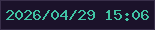 文字の大きさ：2、枠の色：392f4a、背景の色：1b122a、文字の色：40c3a4 無料ブログパーツのブログ時計