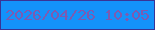 文字の大きさ：1、枠の色：393396、背景の色：1492fa、文字の色：7c5bb1 無料ブログパーツのブログ時計