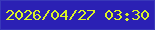 文字の大きさ：5、枠の色：3938b9、背景の色：2b20b4、文字の色：daf227 無料ブログパーツのブログ時計