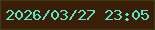 文字の大きさ：3、枠の色：393d18、背景の色：3b1e08、文字の色：5be8c2 無料ブログパーツのブログ時計