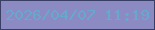 文字の大きさ：2、枠の色：393e65、背景の色：8c8ac2、文字の色：67a8ce 無料ブログパーツのブログ時計
