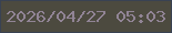 文字の大きさ：4、枠の色：394253、背景の色：4c4a3f、文字の色：918495 無料ブログパーツのブログ時計