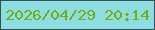 文字の大きさ：3、枠の色：39514c、背景の色：8ddee3、文字の色：72af0e 無料ブログパーツのブログ時計